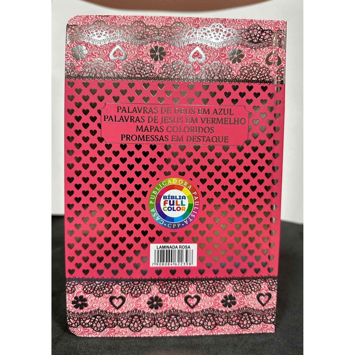 Bíblia ARC | LT Hipergigante | PPM | Full Color | Harpa e Corinhos - Laminada Rosa
