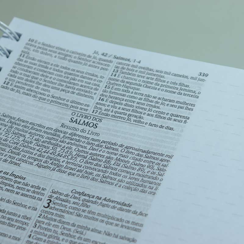Bíblia Sagrada Anote a Palavra | RC | Harpa Avivada e Corinhos | Letra Normal | Capa Dura | Leão Aslam | Wire-o | Com Espaço Para Anotações
