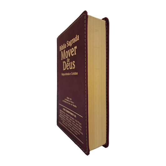 Bíblia Sagrada Mover de Deus | ARC | Letra Extragigante | Harpa e Corinhos | Bordô