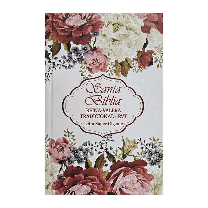 Bíblia Sagrada Reina-Valera Tradicional | Letra Super Gigante | Capa Dura | Floral Cores - ES