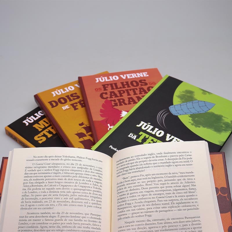 Box 5 Livros | Capa Dura | Júlio Verne
