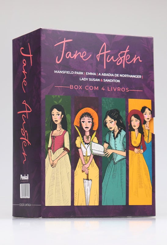 Box com 4 Livros | Jane Austen | Vol.2 | Capa Dura | Edição com ilustrações