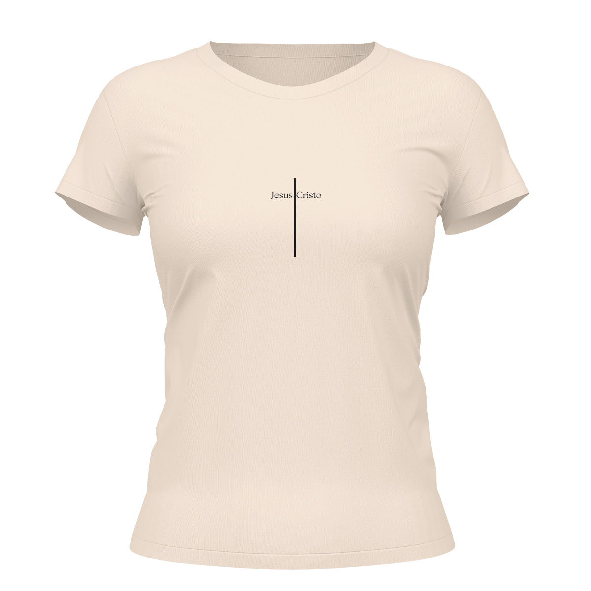Camiseta Cristã Feminina - Jesus Cristo | Off White