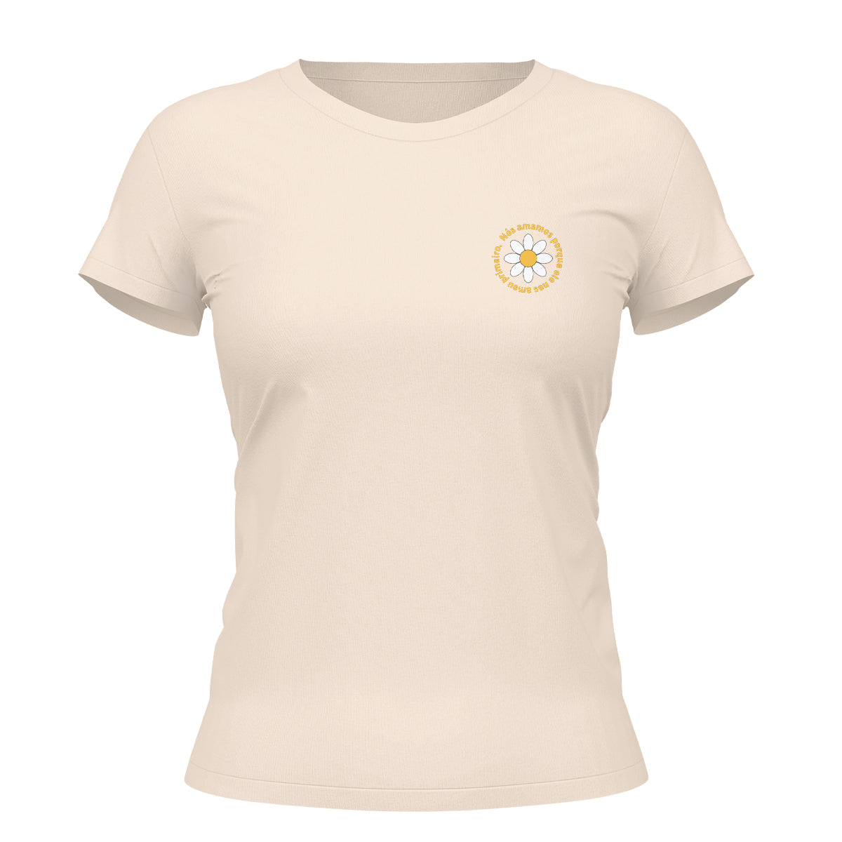 Camiseta Cristã Feminina - Margarida | Off White
