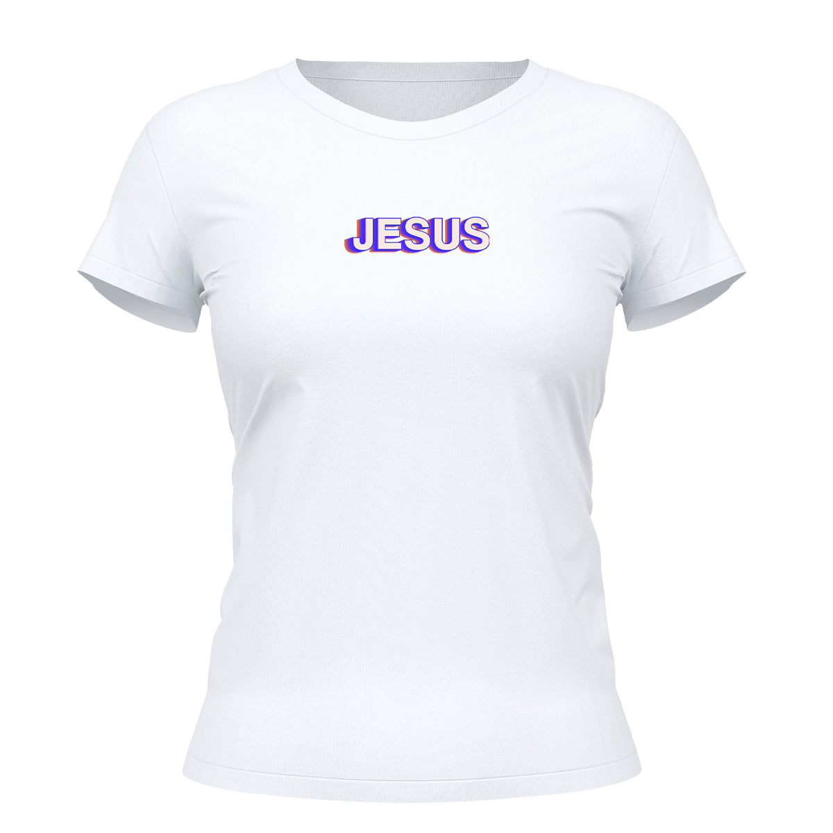 Camiseta Cristã Feminina - Jesus Centro de Tudo | Branca