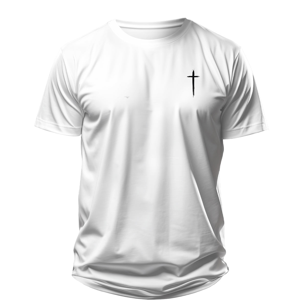 Camiseta Cristã Masculina - Cruz | Branca