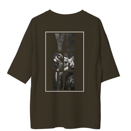 Camiseta Cristã Oversized - Yeshua | Ocre