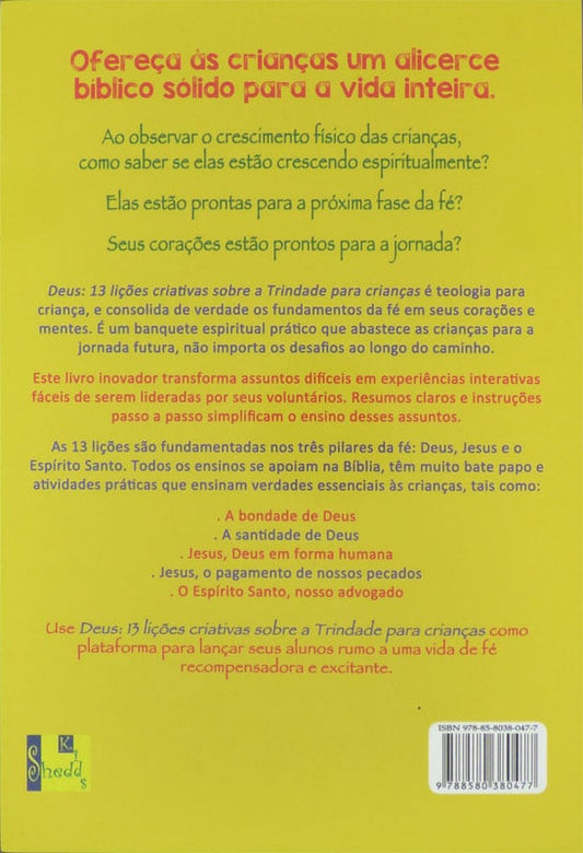 Deus 13 Lições Criativas Sobre a Trindade Para Crianças