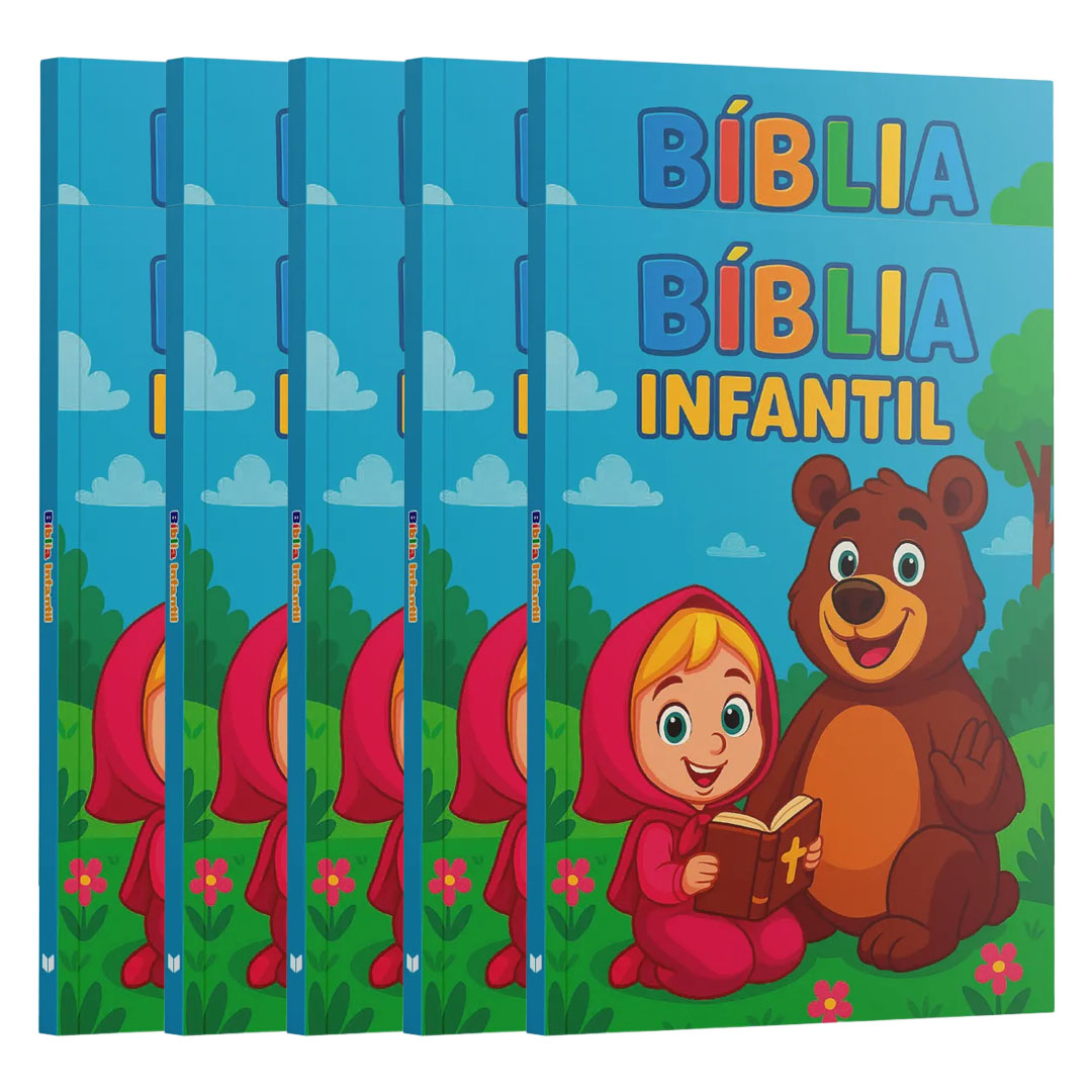 Kit 10 Livros | Bíblia Infantil - Histórias Encantadas de Fé