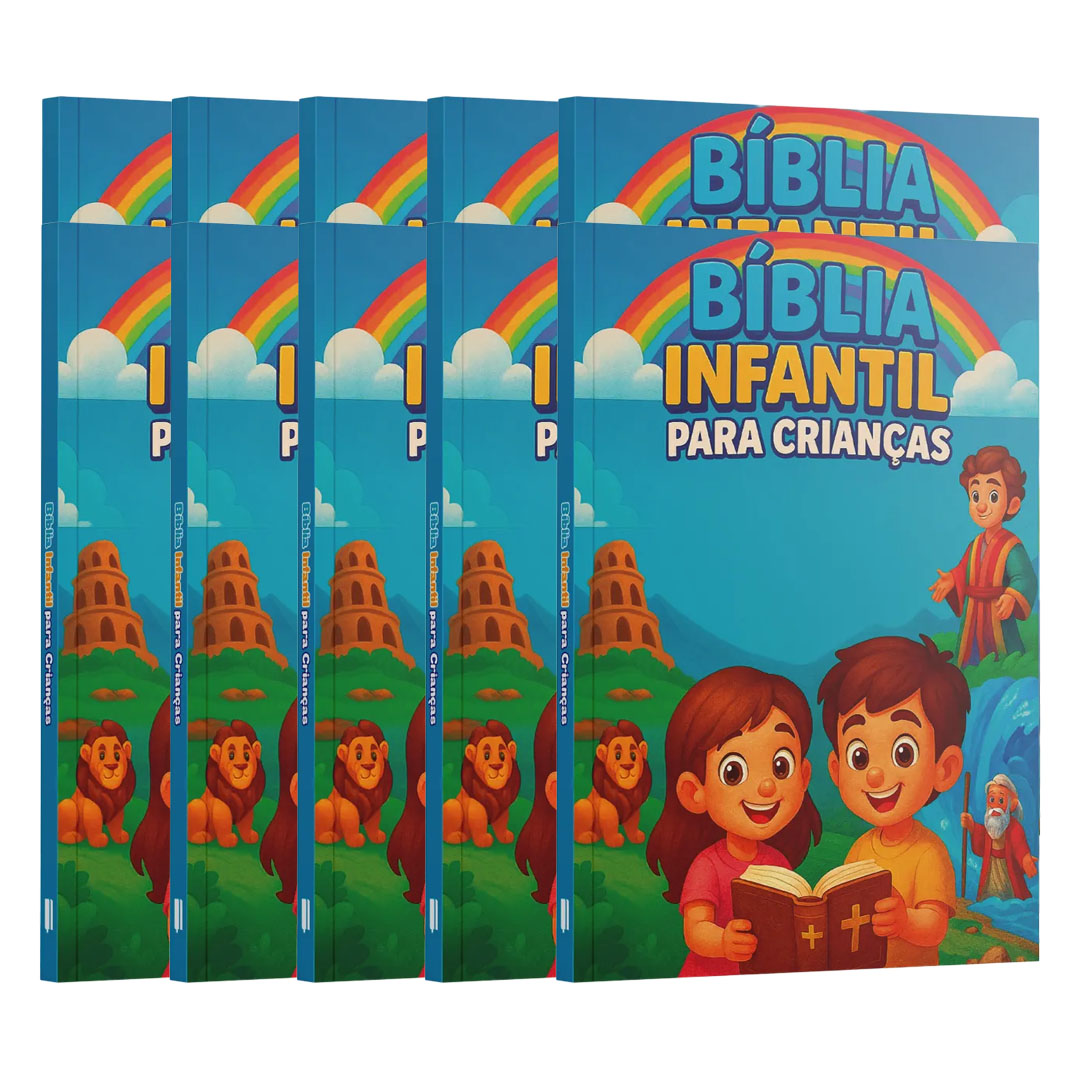 Kit 10 Livros | Bíblia Infantil - Tesouros Eternos da Criação