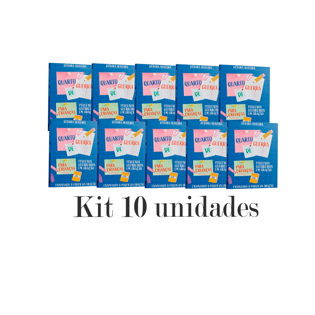 Kit 10 livros - Quarto de Guerra Para Crianças | Pequenos Guerreiros em Oração
