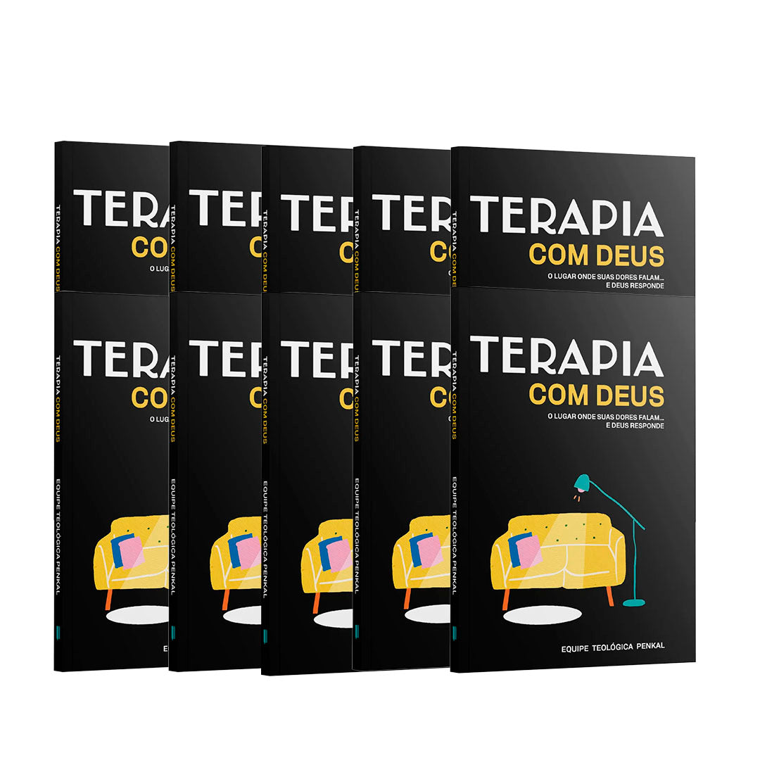 Kit 10 livros | Terapia com Deus | O lugar onde suas dores falam... e Deus responde | Equipe Teológica Penkal