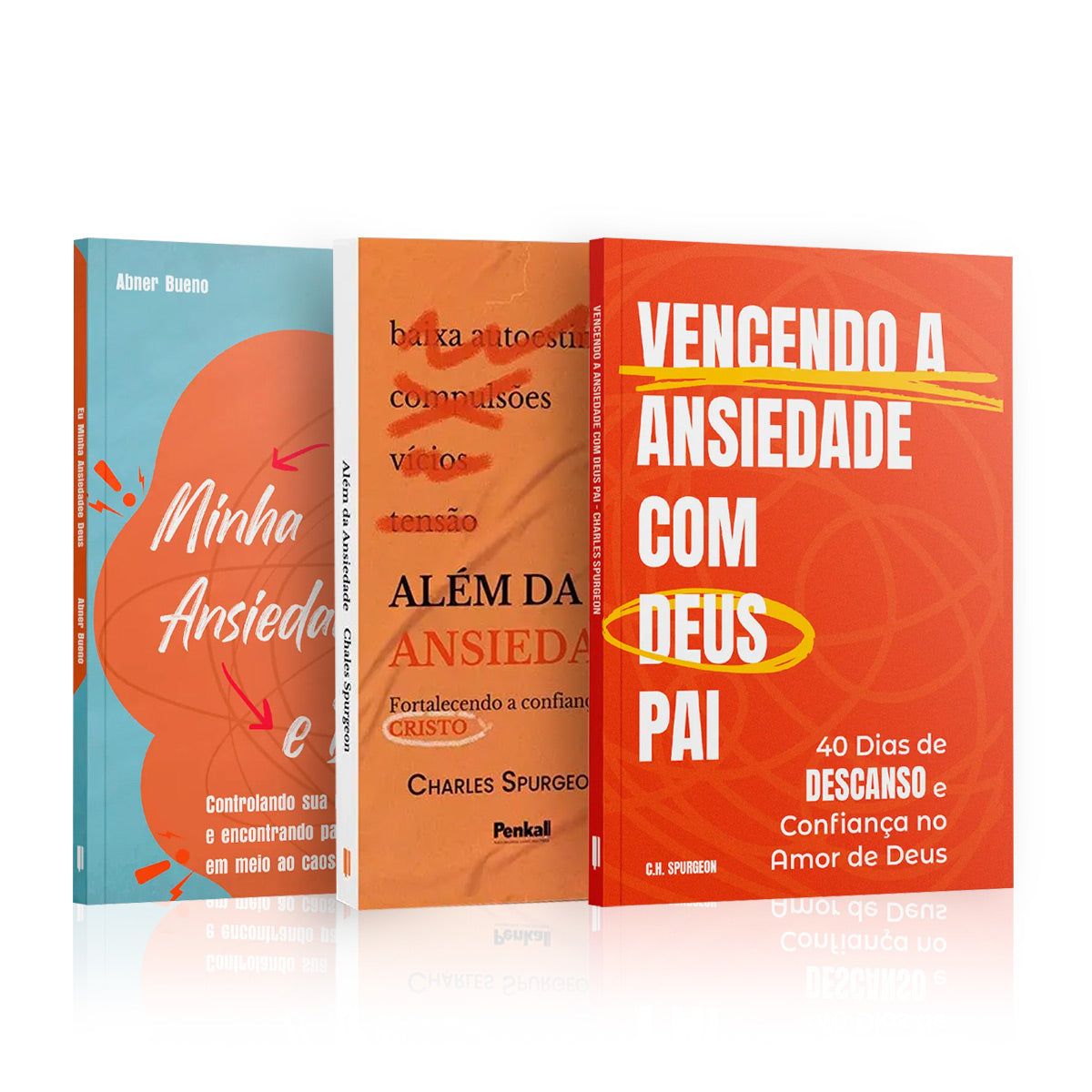Kit 3 Livros - Kit Vencendo a Ansiedade pela Fé - Superando Ansiedades com o Amor do Pai