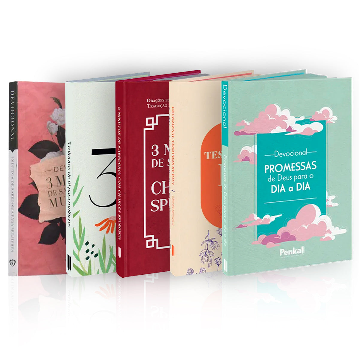 Kit 5 Devocionais - 3 Minutos de Sabedoria para Mulheres: Meditações Diárias
