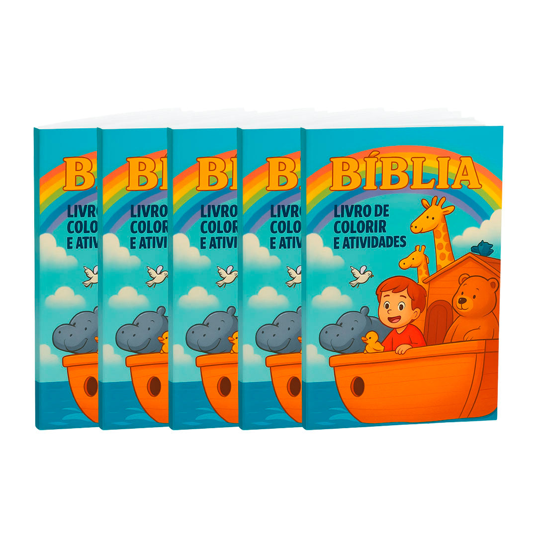 Kit 5 Livros | Bíblia para Colorir
