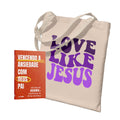 Kit Carregando a Palavra | Ecobag - Love Like Jesus + Vencendo a Ansiedade com Deus Pai