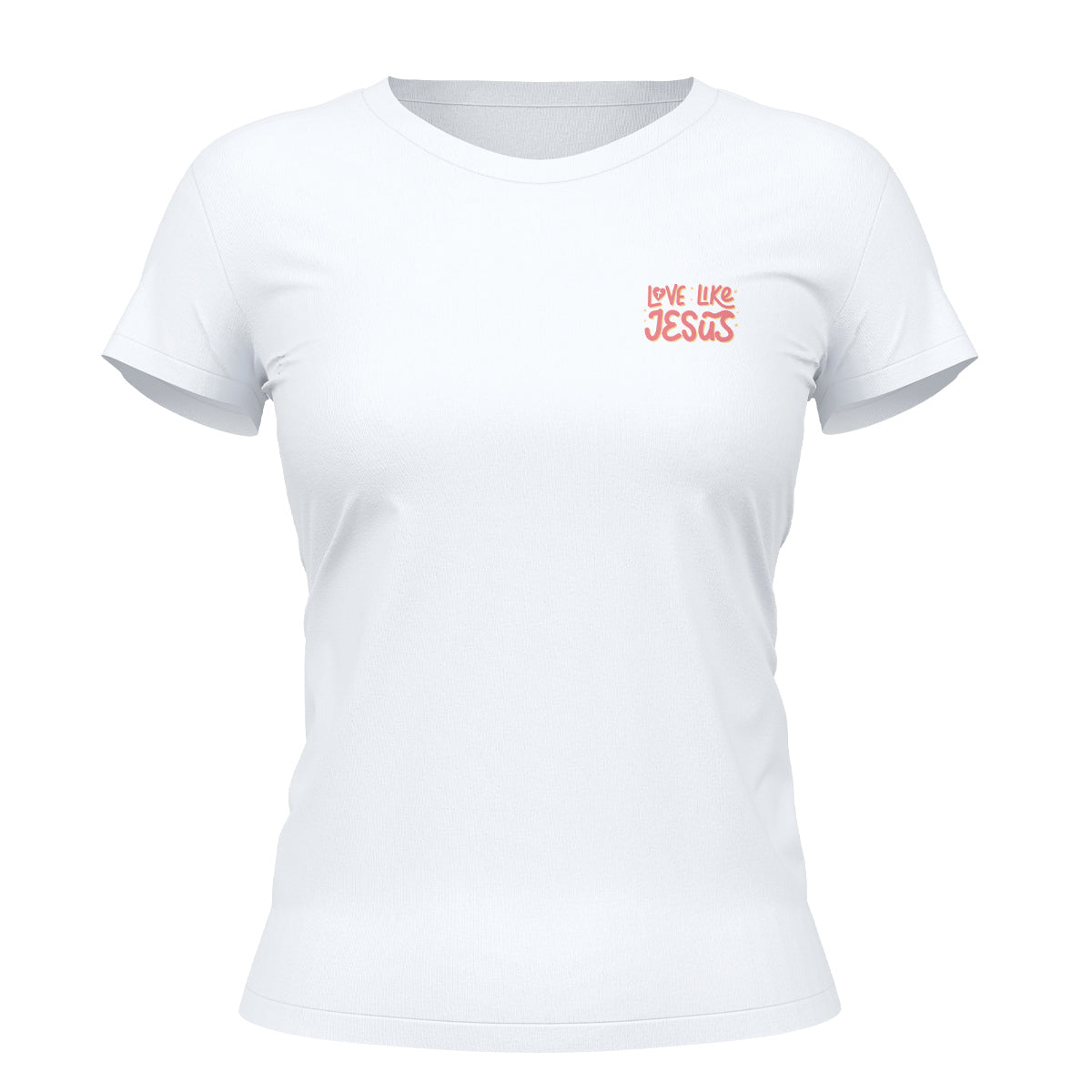 Camiseta Cristã Feminina - Love Like Jesus | Branca