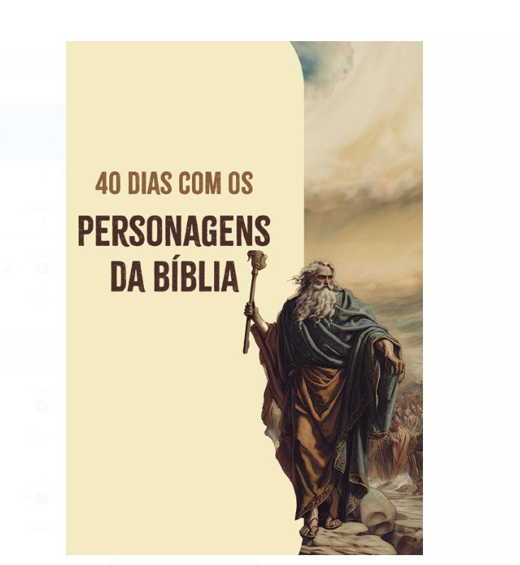 Kit de Evangelismo - 10 livros Palavras de Vida - 40 dias com Personagens da Bíblia