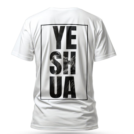 Camiseta Cristã Masculina - Yeshua | Branca
