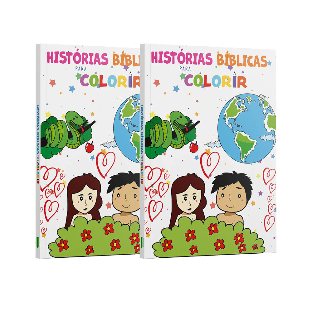 Kit: Histórias Bíblicas para Colorir - Capa Estrelas