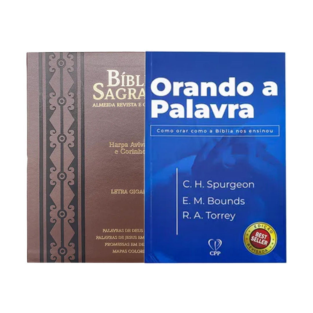 Kit Palavra Eterna + Bíblia ARC PPM + LIVRO