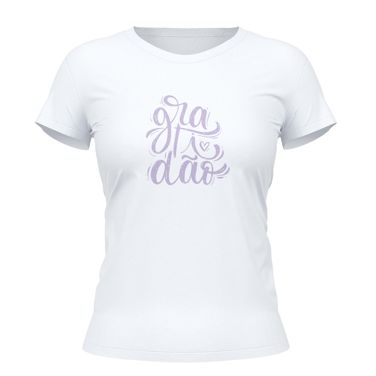 Camiseta Cristã Feminina - Gratidão | Branca