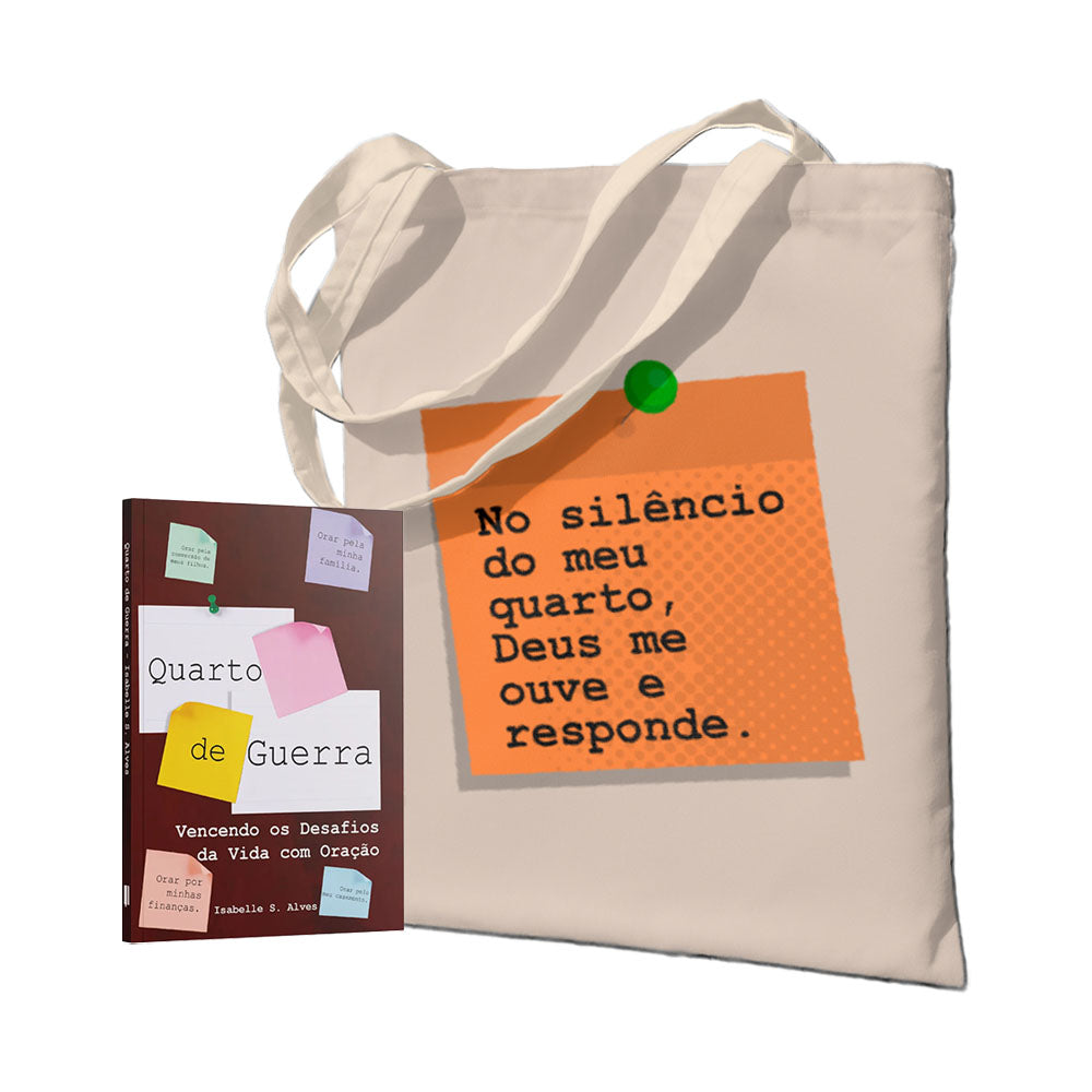 Kit Quarto de Guerra + Ecobag No Silêncio do Meu Quarto