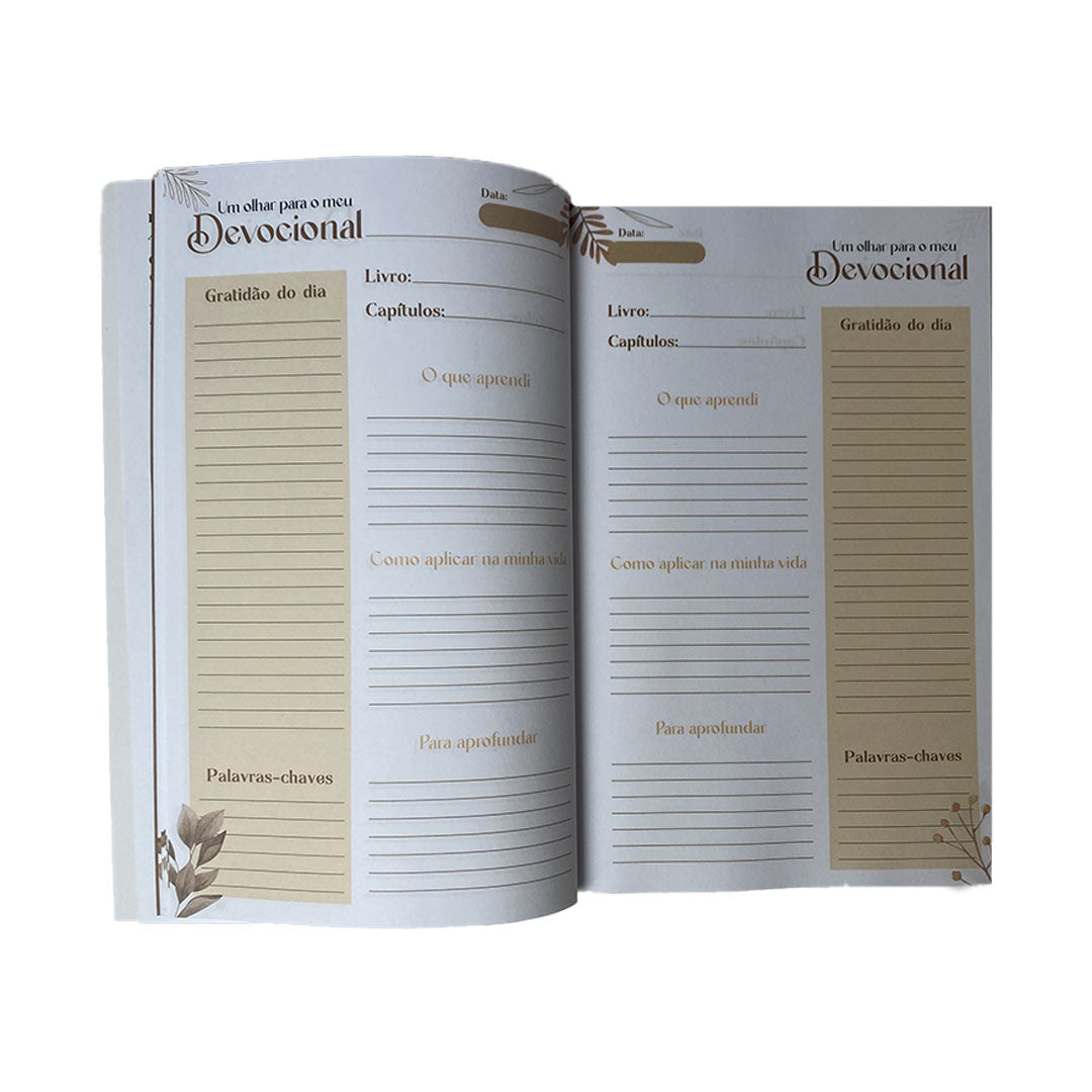 Kit Um olhar para Devocional | Devocional + Caderno para Devocional | Penkal