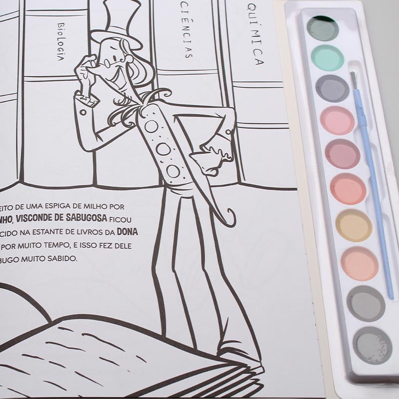 Livro com Aquarela | Sítio do Picapau Amarelo | Ciranda Cultural
