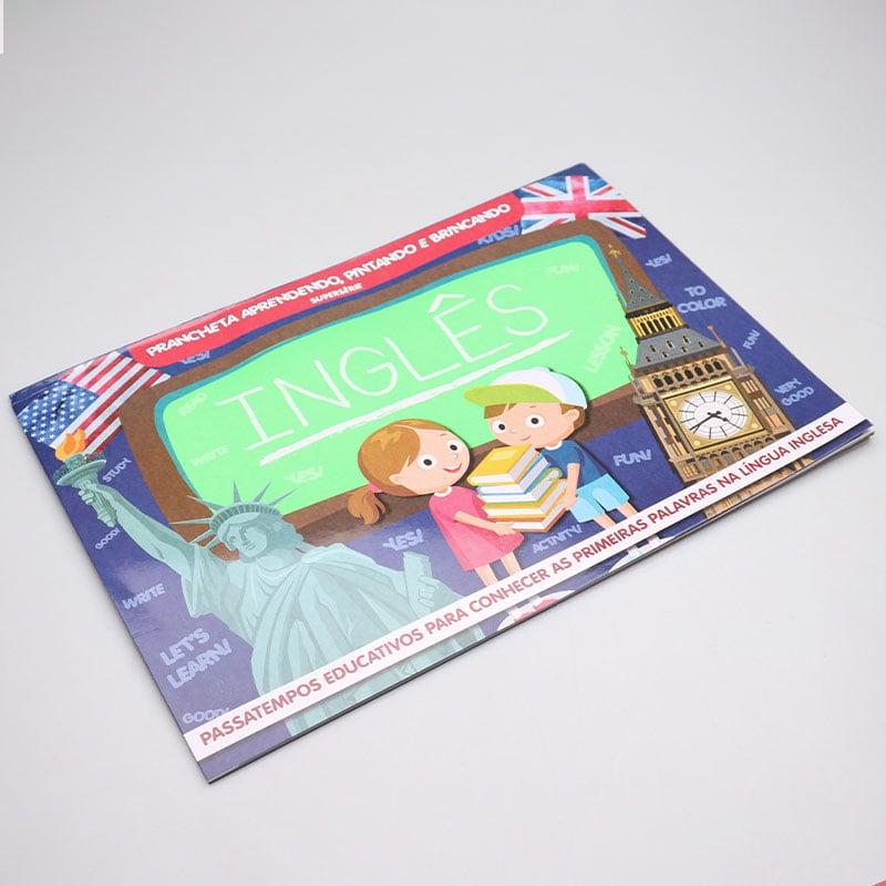 Prancheta Aprendendo, Pintando e Brincando | Inglês