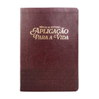 Bíblia de Estudo Aplicação Para Vida | ARC | Full Color | Capa PU Luxo Bordô