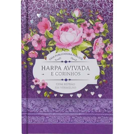 Harpa Avivada e Corinhos | Letra Hiper Gigante | Capa Dura | Tradicional Preta