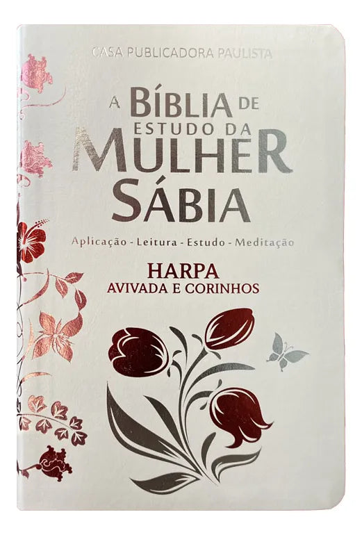 Bíblia da Mulher Sábia | Full Color | c/ Harpa e Corinhos | Magnólia Branca