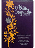 Bíblia Gigante  | ARC | PPM | FULL COLOR | Borda Dourada - Preto e Laranja