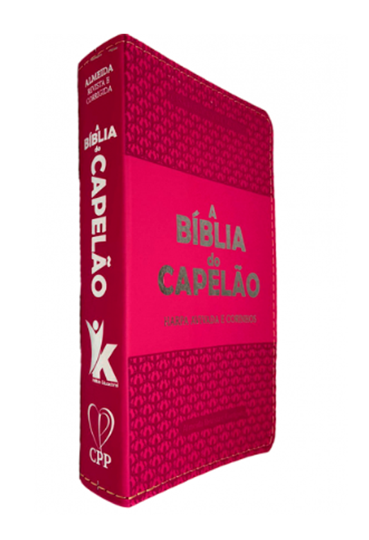A Bíblia do Capelão | RC | Letra Hipergigante | Harpa Avivada e Corinhos | Capa PU | Luxo | Pink