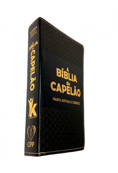 A Bíblia do Capelão | RC | | Letra Hipergigante | Harpa Avivada e Corinhos | Capa PU | Luxo | Preta
