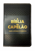 A Bíblia do Capelão | RC | | Letra Hipergigante | Harpa Avivada e Corinhos | Capa PU | Luxo | Preta