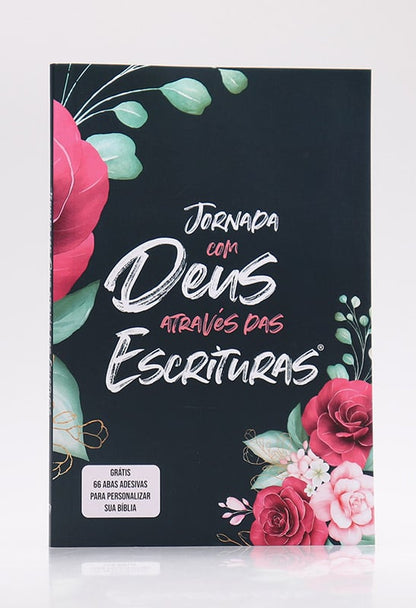 Abas Adesivas para Bíblia | Jornada com Deus Através das Escrituras | Floral