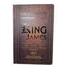 Bíblia de Estudo King James | KJA 1611 | Full Color | Capa Dura | Costura Marrom