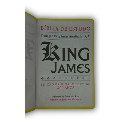 Bíblia De Estudo King James | KJA 1611 | Full Color | Capa Dura | Arabesco