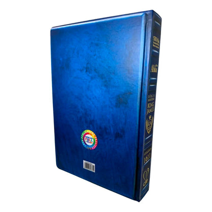 Bíblia de Estudo King James | KJA 1611 | FULL Color | Capa Dura | Couro Azul