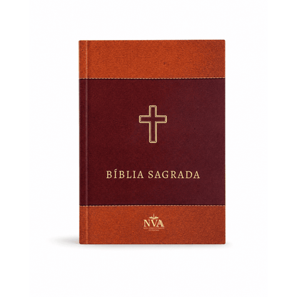 Bíblia Sagrada | Nova Versão Almeida | Letra Média & Full Color | Brochura | Marrom e Bordô