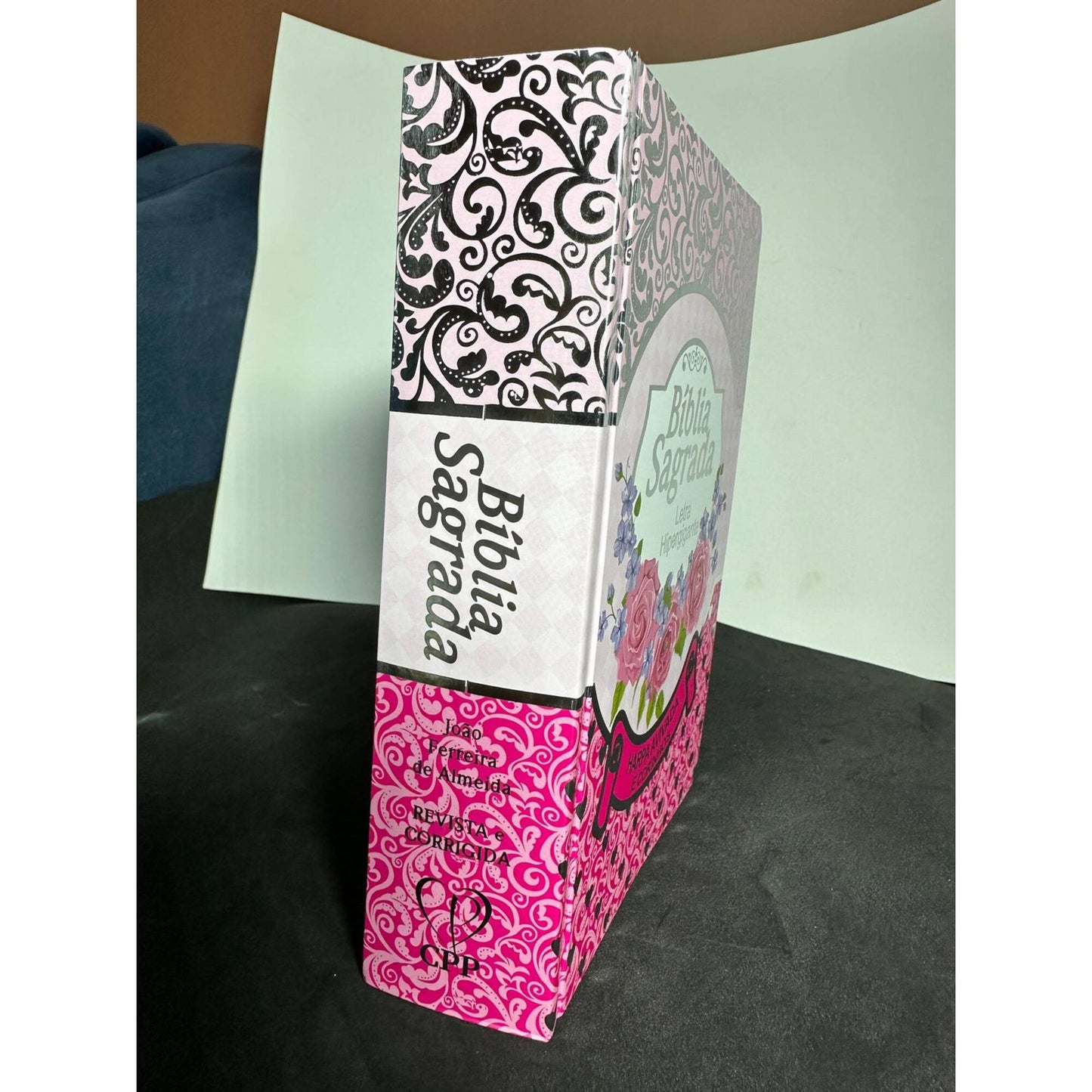 Bíblia ARC | LT Gig | PPM | Full Color | Harpa e Corinhos - Laminada Luxo Pink