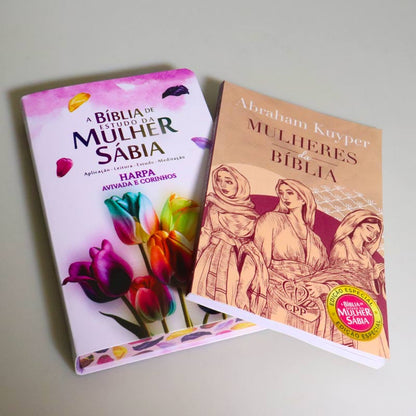 Bíblia da Mulher Sábia | Edição Especial Mulheres da Bíblia | Tulipas Aquarela