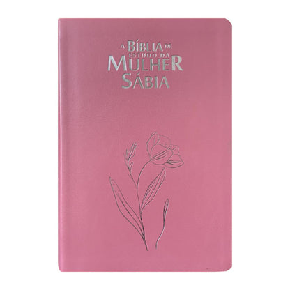 Bíblia da mulher sábia | ARC | FULL COLOR - Harpa e Corinhos - MAGNÓLIA ROSA