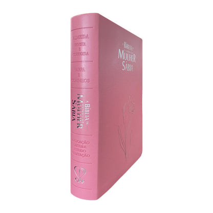 Bíblia da mulher sábia | ARC | FULL COLOR - Harpa e Corinhos - MAGNÓLIA ROSA