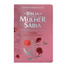Bíblia da mulher sábia FULL COLOR - Harpa e Corinhos - TULIPA ROSA