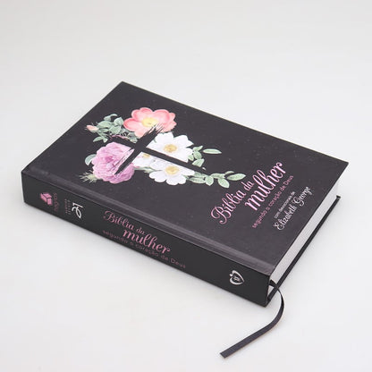Bíblia da Mulher Segundo o Coração de Deus | AS21 | Capa Dura | Letra Normal | Flores Cruz