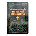 Bíblia de Aplicação e Estudo Para Adolescentes | Capa Dura | Capa Tetris
