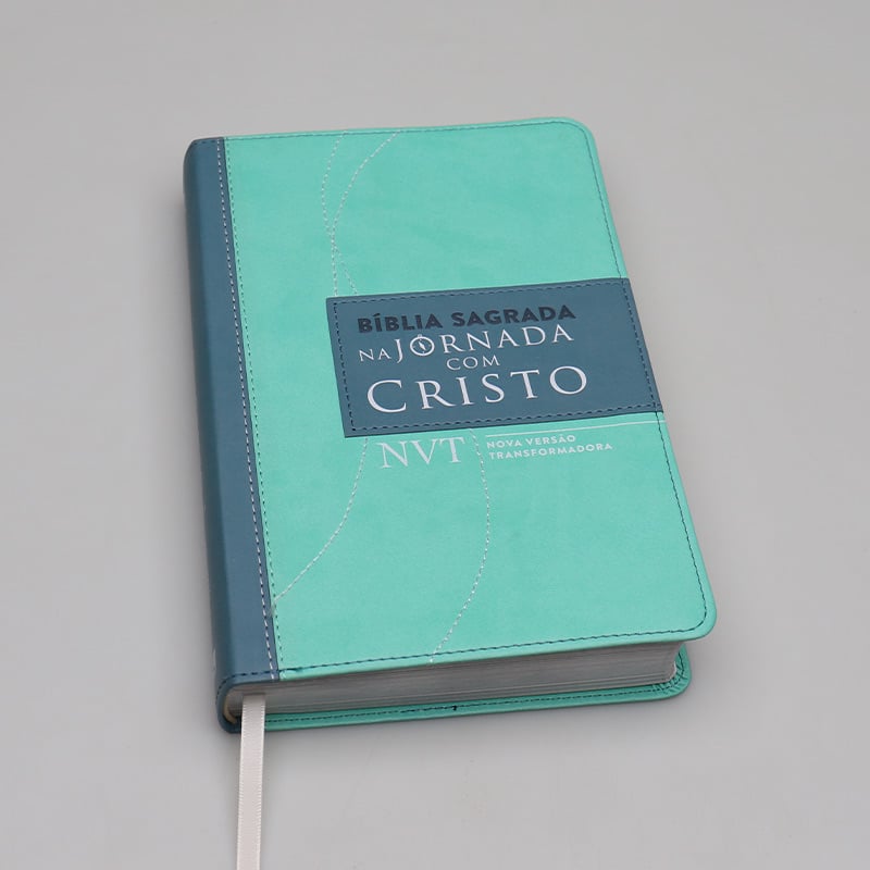 Bíblia de Estudo | NVT | Letra Normal | Capa Sintética | Na Jornada com Cristo | Verde